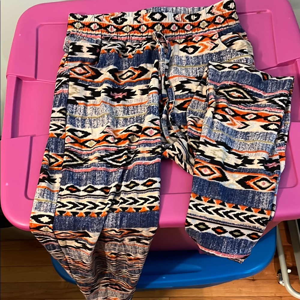 Colorful Aztec Print Joggers